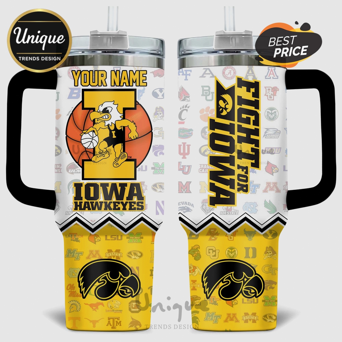 Iowa Hawkeyes Basketball Slogan 40oz Stanley Tumbler Iowa Hawkeyes Basketball Slogan 40oz Stanley Tumbler