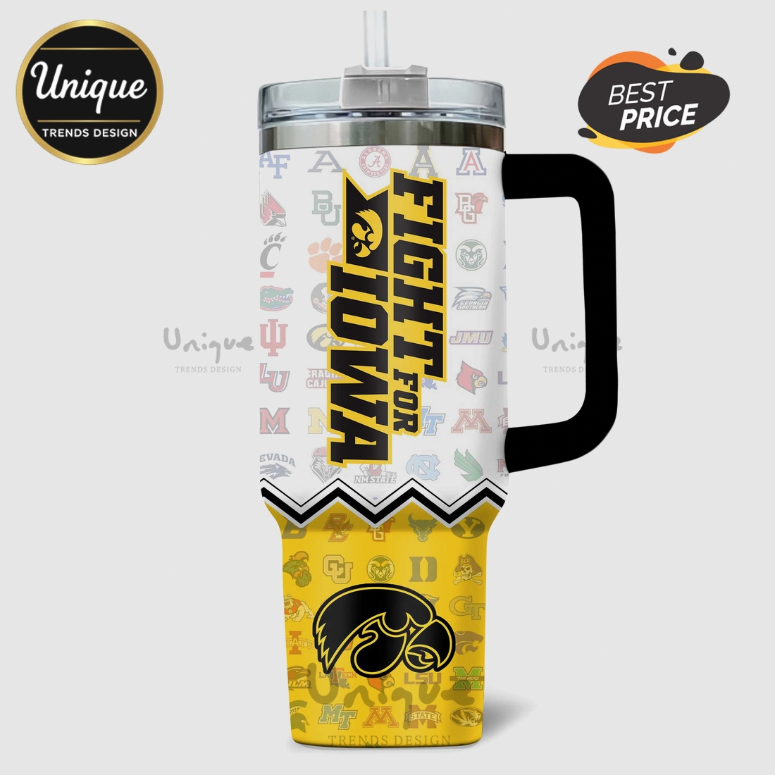 Iowa Hawkeyes Basketball Slogan 40oz Stanley Tumbler Iowa Hawkeyes Basketball Slogan 40oz Stanley Tumbler