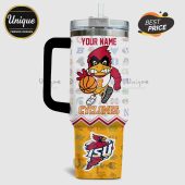 Personalized tumbler featuring college mascots and 