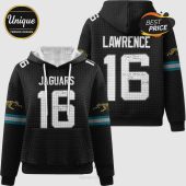 Jacksonville Jaguars football hoodie with LAWRENCE and number 16 on the back, JAGUARS on the front!
