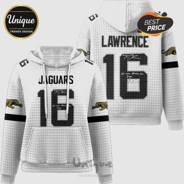 Jacksonville Jaguars Lawrence 16 Signature Waffle Texture Hoodie