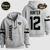 Jacksonville Jaguars hoodie. Shows team name, logo, NFL logo, and custom name/number on the back.!