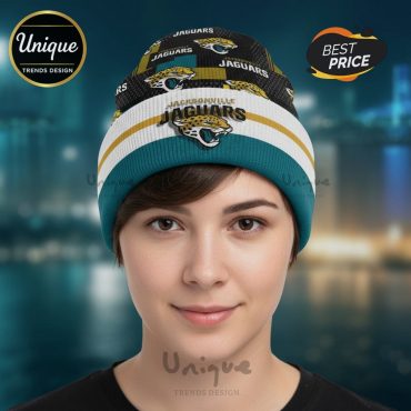 Jacksonville Jaguars NFL Team Fan Beanie Hat Jacksonville Jaguars NFL Team Fan Beanie Hat