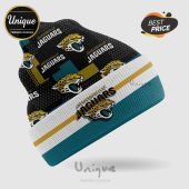 Jacksonville Jaguars beanie with the team logo and colors; a must-have for fans!
