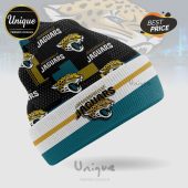 Jacksonville Jaguars beanie with team logo and colors.!