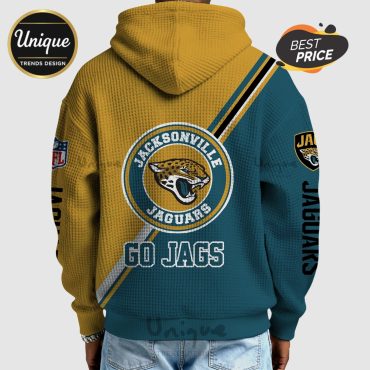 Jacksonville Jaguars NFL Waffle Quarter Zip Hoodie