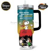 Personalized Jacksonville Jaguars Snoopy Bud Light 40oz Tumbler - Show your team spirit!