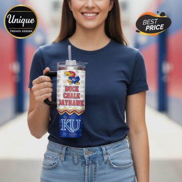 Kansas Jayhawks NCAA Basketball Slogan 40oz Tumbler