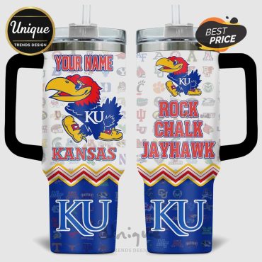 Kansas Jayhawks NCAA Basketball Slogan 40oz Tumbler