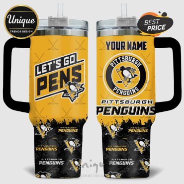 Let’s Go Pens Pittsburgh Penguins 40oz Stainless Steel Tumbler