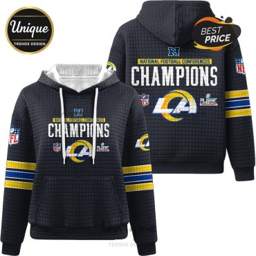Los Angeles Rams Super Bowl LX Champions Waffle Hoodie