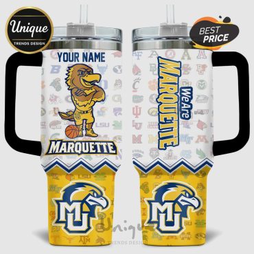 Marquette Golden Eagles NCAA Basketball Personalized 40oz Tumbler