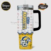 Marquette Golden Eagles themed tumbler with university logos collage.!