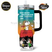 Miami Dolphins Snoopy Bud Light 40oz Tumbler - Personalized with name!