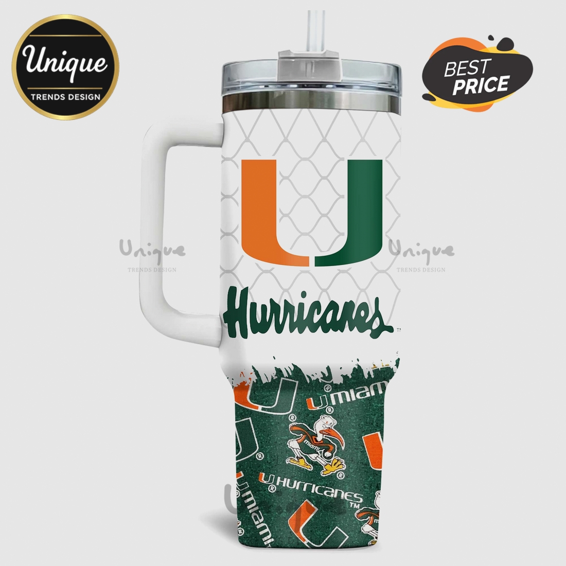 Miami Hurricanes Basketball Personalized 40oz Tumbler Miami Hurricanes Basketball Personalized 40oz Tumbler