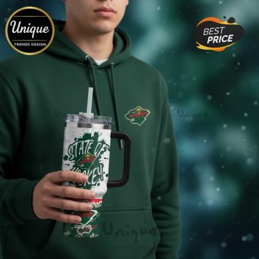 Minnesota Wild State Of Hockey 40oz NHL Stanley Personalized Tumbler