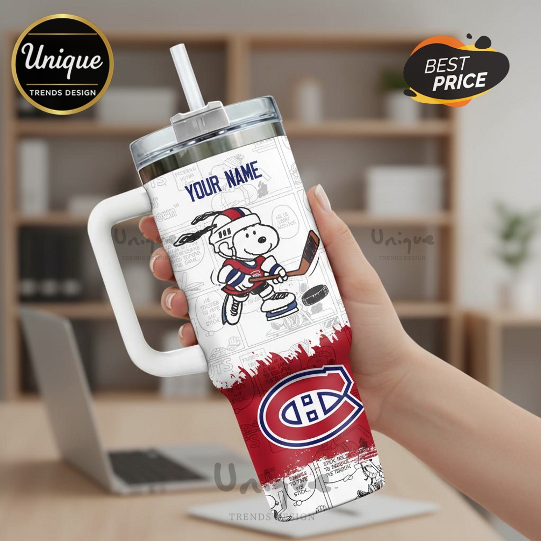 Montreal Canadiens Snoopy Good Ol’ Charlie Brown Stanley Tumbler Montreal Canadiens Snoopy Good Ol’ Charlie Brown Stanley Tumbler