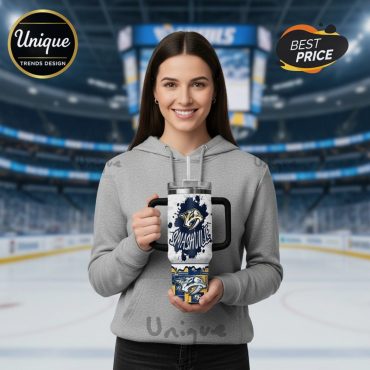 Nashville Predators Smashville NHL 40oz Stanley Inspired Tumbler