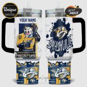 Nashville Predators hockey tumbler design with personalized name option.!