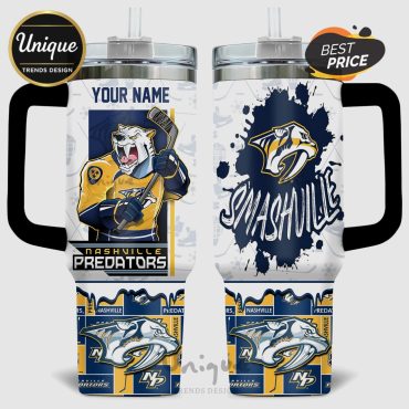Nashville Predators Smashville NHL 40oz Stanley Inspired Tumbler