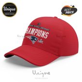 Red hat with 'American Football Conference Champions' text and Patriots logo.!