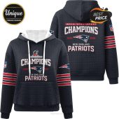 New England Patriots Champions hoodie featuring years 2025 and 2026!