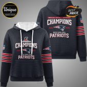 New England Patriots Champions 2025-2026 hoodie with team colors and logo.!