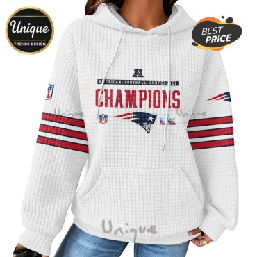 New England Patriots NFL Champions American Football Waffle Hoodie