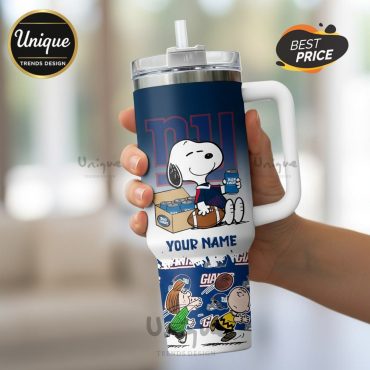New York Giants Snoopy Roses Are Red Personalized Tumblers 40oz