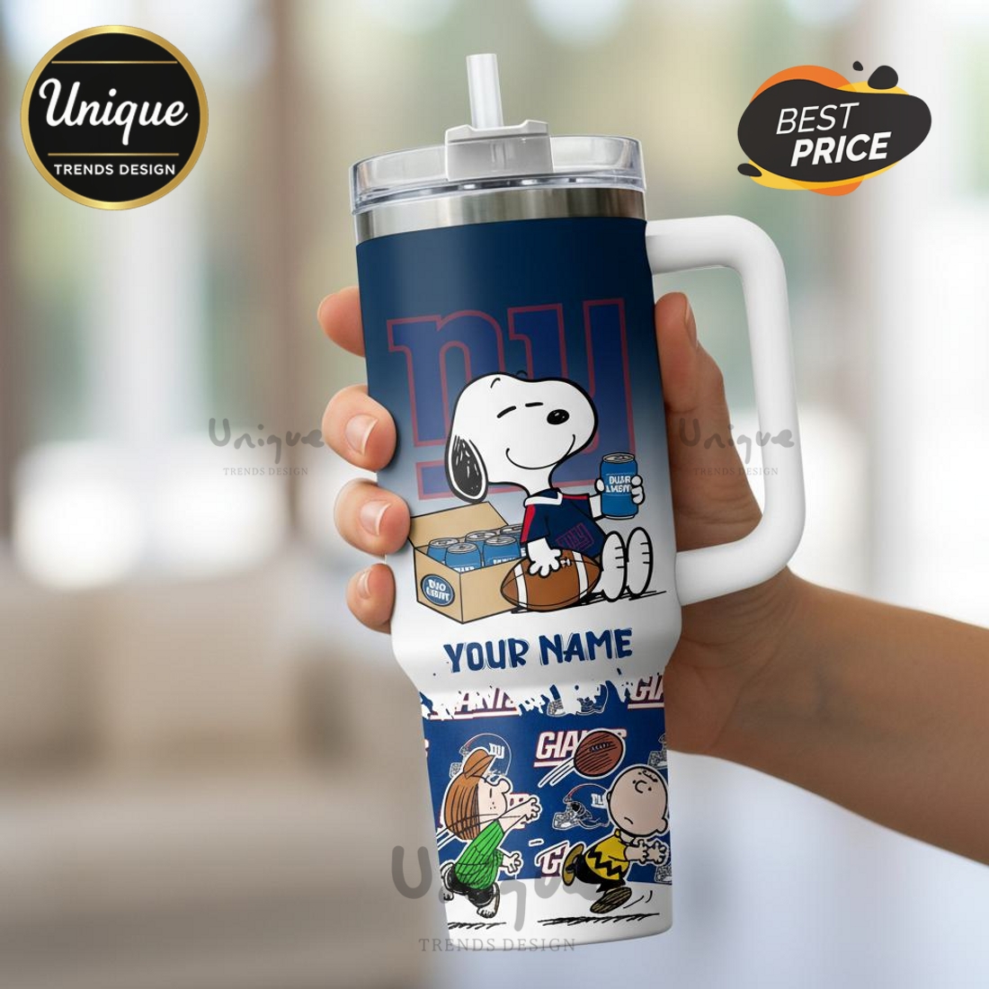 New York Giants Snoopy Roses Are Red Personalized Tumblers 40oz New York Giants Snoopy Roses Are Red Personalized Tumblers 40oz