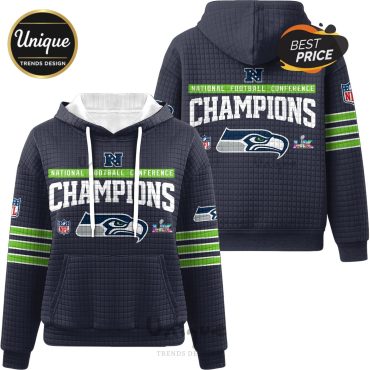 NFC Champions Seattle Seahawks Super Bowl Waffle Hoodie