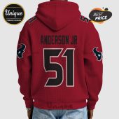 Anderson Jr 51 Texans hoodie. Show team spirit with this custom apparel.!