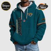 NFL Jacksonville Jaguars Hunter  12 Quarter-Zip Fashion Hoodie
