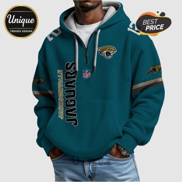 NFL Jacksonville Jaguars Hunter  12 Quarter-Zip Fashion Hoodie