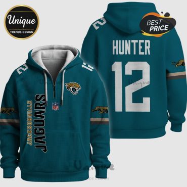 NFL Jacksonville Jaguars Hunter  12 Quarter-Zip Fashion Hoodie