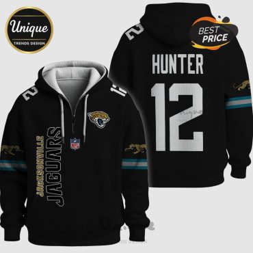 NFL Jacksonville Jaguars Hunter  12 Quarter-Zip Pullover Hoodie