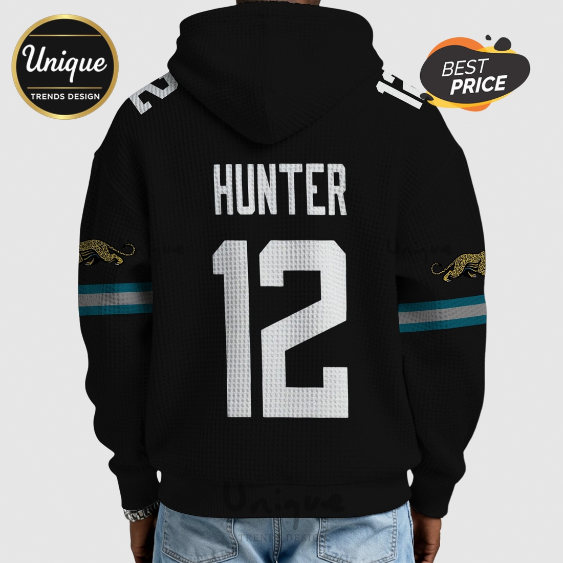NFL Jacksonville Jaguars Hunter 12 Quarter-Zip Pullover Hoodie NFL Jacksonville Jaguars Hunter 12 Quarter-Zip Pullover Hoodie