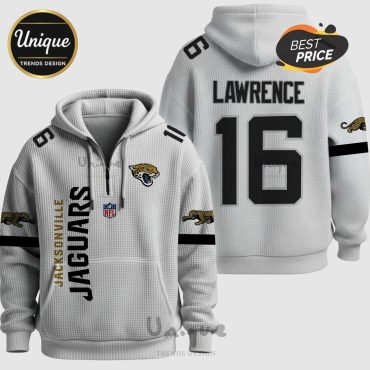 NFL Jacksonville Jaguars Lawrence 16 Waffle Pullover Hoodie