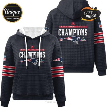 NFL New England Patriots Super Bowl Champions Waffle Hoodie
