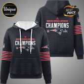 American Football Conference Champions hoodie featuring the Patriots logo and Super Bowl emblem.!