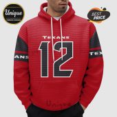 Red hoodie with 