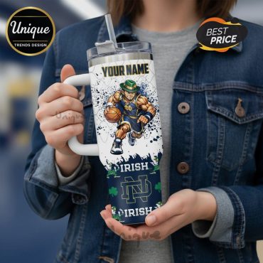 Notre Dame Fighting Irish Personalized 40oz Stanley Tumbler