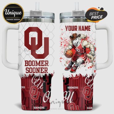 Oklahoma Sooners Basketball Mascot 40oz Tumbler