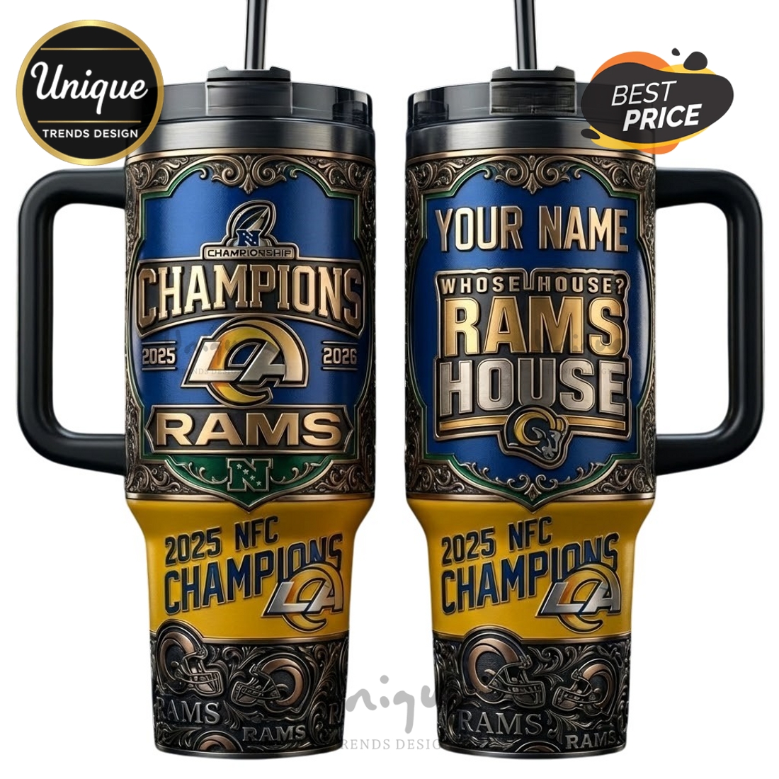 Personalized LA Rams House Champions 2025-2026 Premium Tumbler Personalized LA Rams House Champions 2025-2026 Premium Tumbler