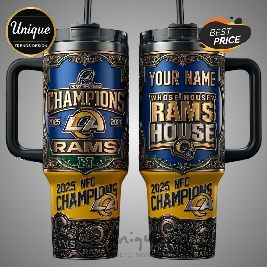 Personalized LA Rams House Champions 2025-2026 Premium Tumbler Personalized LA Rams House Champions 2025-2026 Premium Tumbler