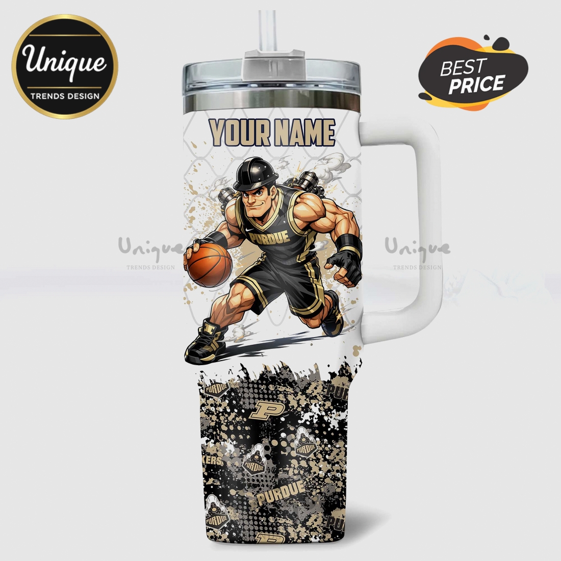 Purdue Boilermakers NCAA Basketball Personalized 40oz Tumbler Purdue Boilermakers NCAA Basketball Personalized 40oz Tumbler