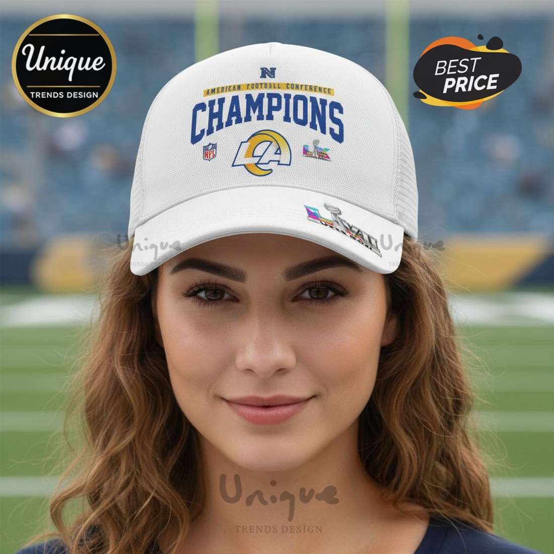 Rams Super Bowl LX Champions American Football Conference Cap Rams Super Bowl LX Champions American Football Conference Cap
