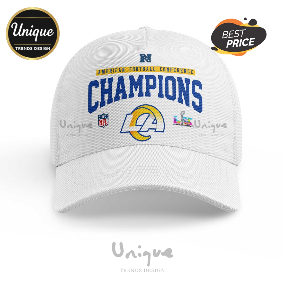 Rams Super Bowl LX Champions American Football Conference Cap Rams Super Bowl LX Champions American Football Conference Cap