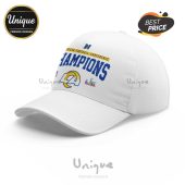 White hat with 'American Football Conference Champions' and a Rams logo design.!