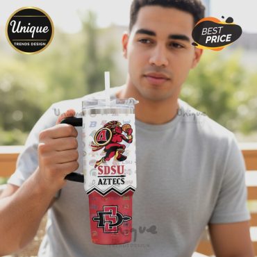 San Diego State Aztecs NCAA Basketball Slogan 40oz Stanley Style Tumbler